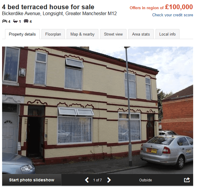 £100,000 home in north west