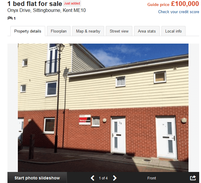 £100000 house in south east
